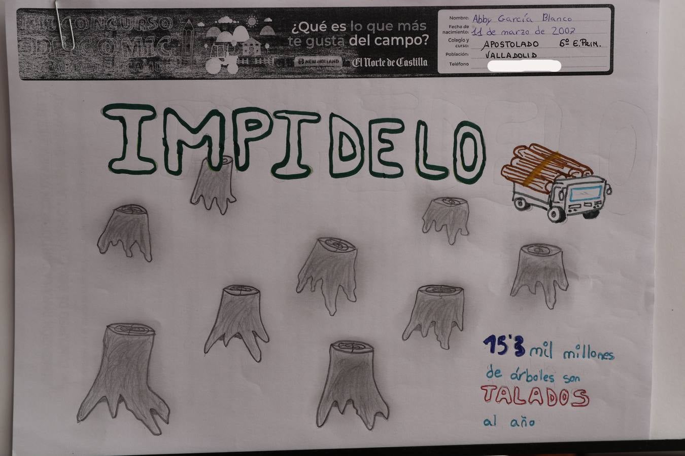 Fotos: Trabajos de 6º de Primaria en la modalidad de dibujo del III Concurso de Dibujo y Cómic &#039;La vida del campo&#039;