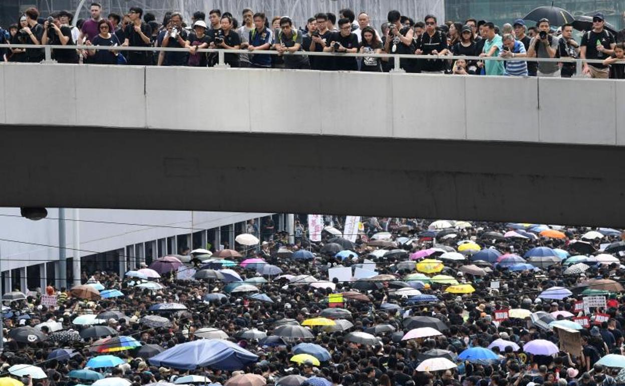 Imagen de la marcha. 