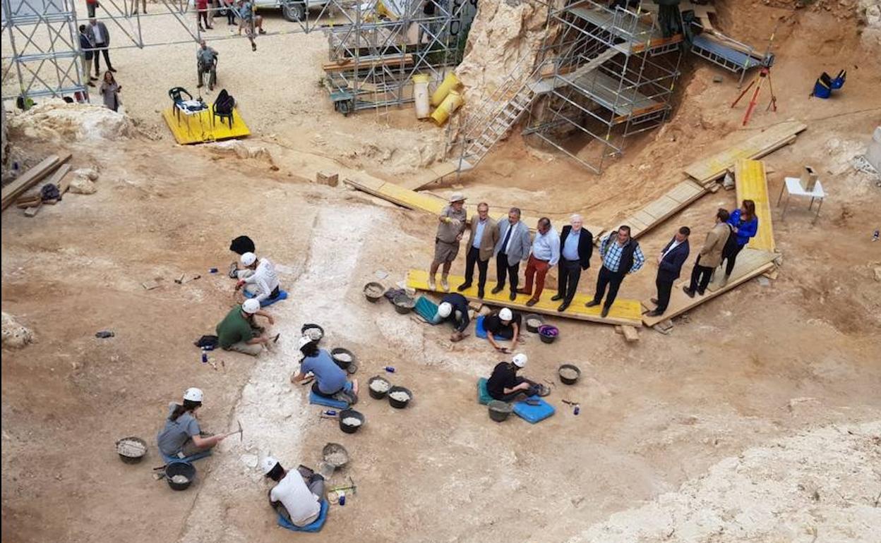 Visita de Guirao a Atapuerca