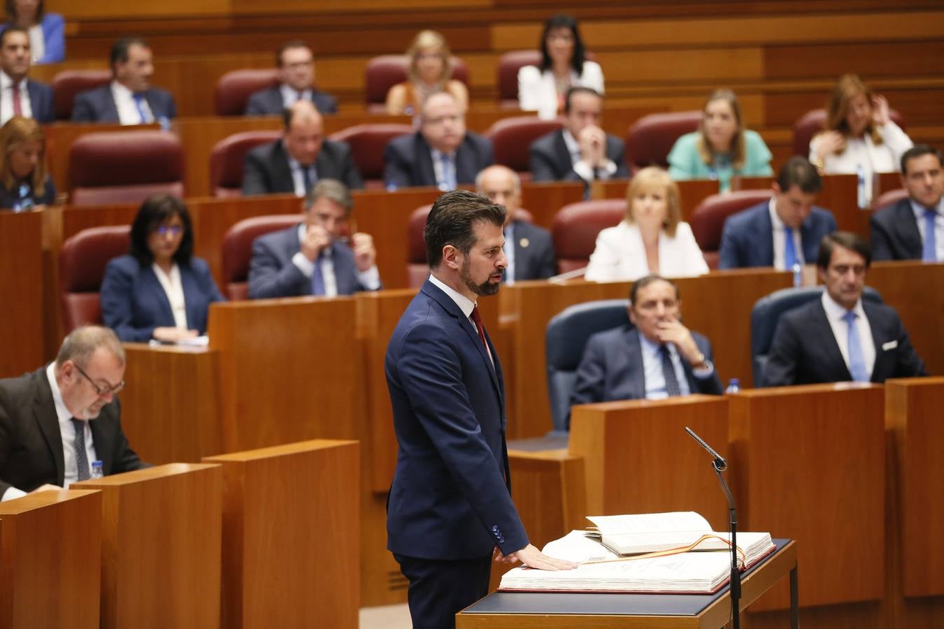 Fotos: Así ha vivido Luis Tudanca la sesión constitutiva de la X Legislatura de las Cortes de Castilla y León