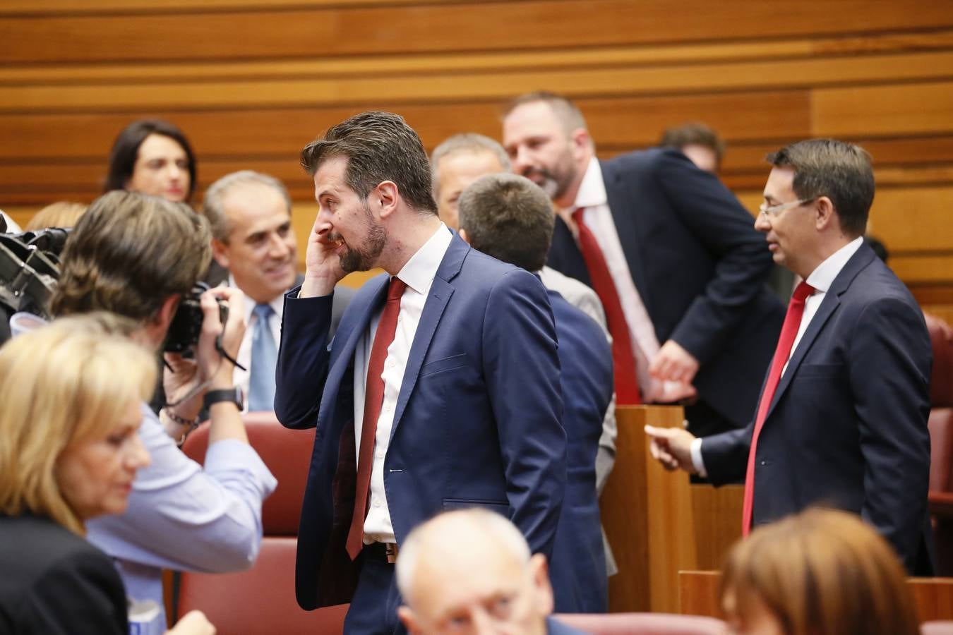 Fotos: Así ha vivido Luis Tudanca la sesión constitutiva de la X Legislatura de las Cortes de Castilla y León