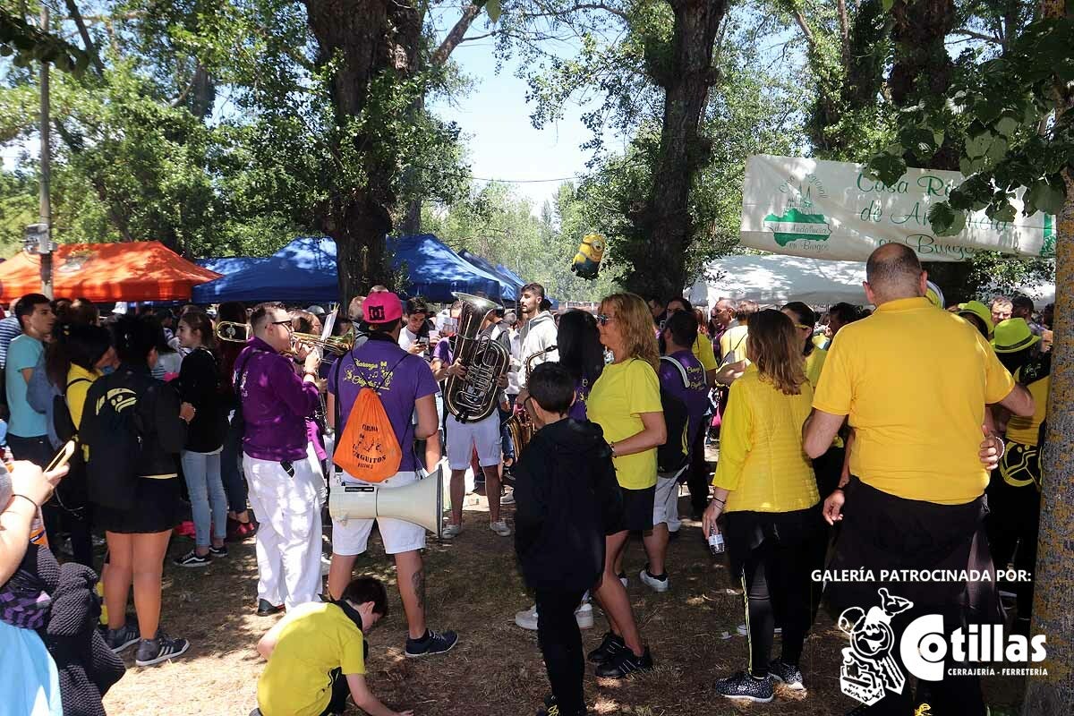 La mañana amanecía nublada y húmeda pero el día ha levantado y el Parque del Parral se ha llenado de burgaleses y amigos para celebrar la Festividad del Curpillos entre las carpas de las peñas