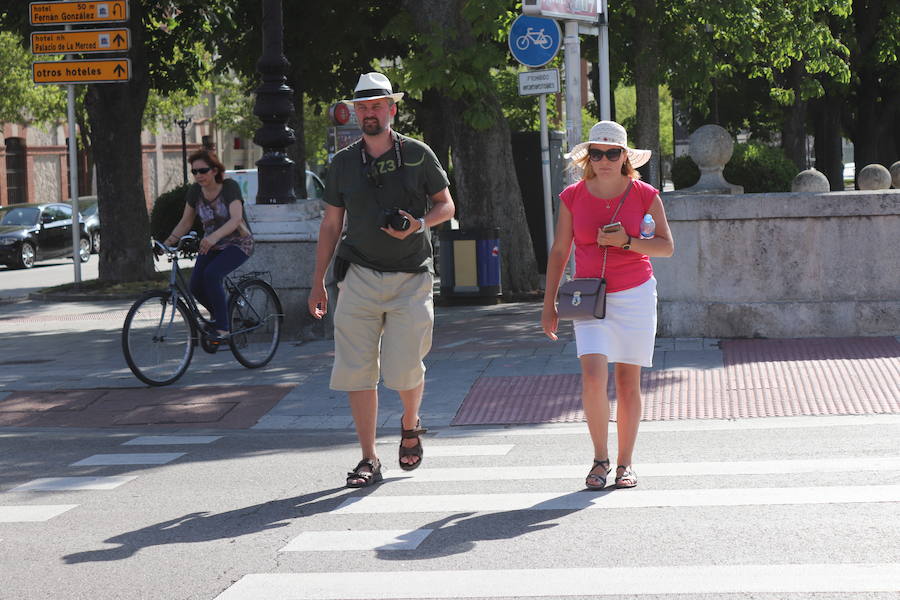 Fotos: Burgos afornta la primera jornada de la ola de calor de este verano