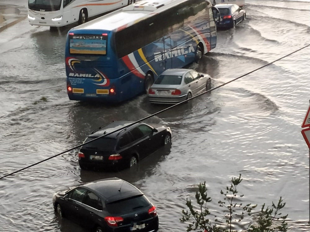 Fotos: Imágenes de la tromba de agua en Burgos