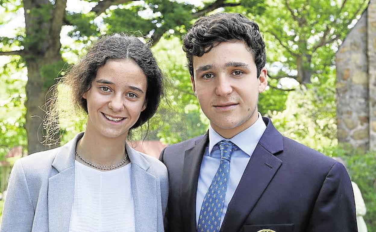 Victoria Federica y su hermano Froilán, hijos de la infanta Elena de Borbón.