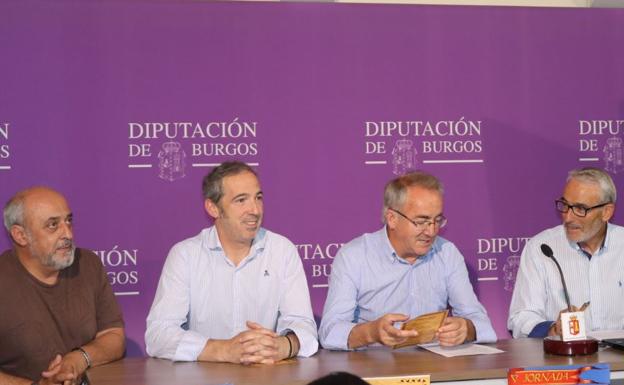 Gregorio Rica, Jesús López, Ángel Carretón y Luis María Campo en la presentación de la V Jornada Cidiana 