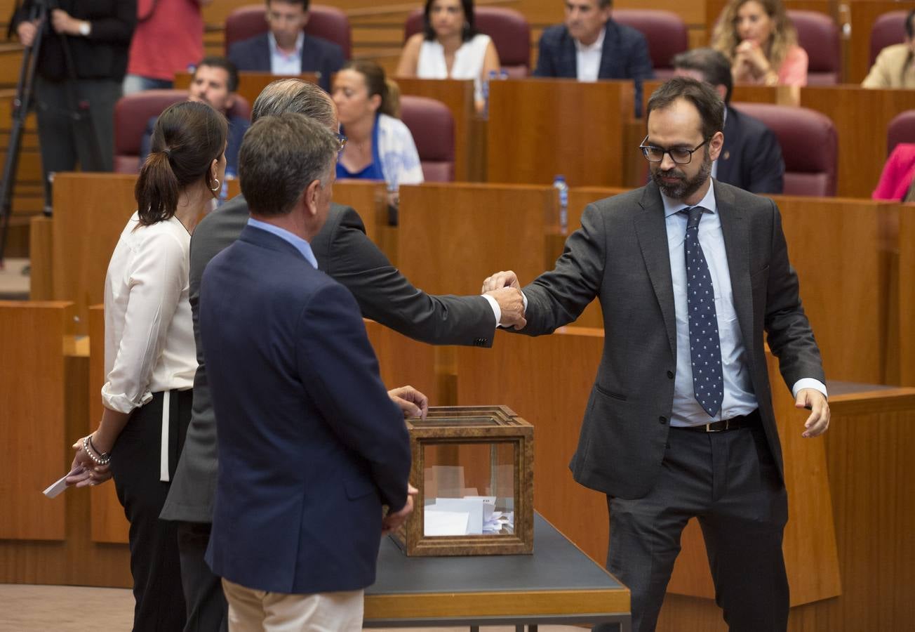 Los votos a favor de PP y Ciudadanos han convertido al vitoriano Javier Maroto en nuevo senador autonómico por Castilla y León | El vicesecretario de Organización del PP (sin vinculación anterior con la comunidad) ha sido elegido como miembro de la Cámara Alta, junto con los socialistas Teresa López y Fran Díaz, en una votación conjunta, no exenta de polémica.