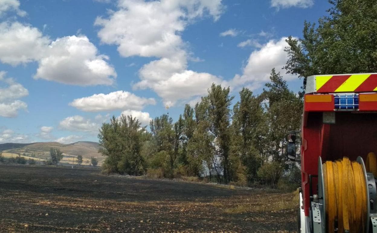 El helicóptero sobrevuela la zona