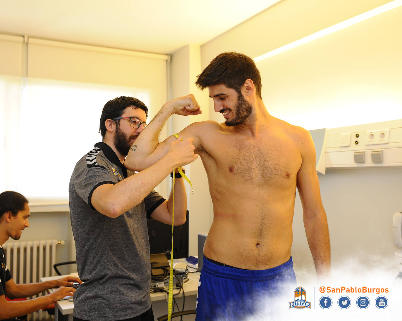 La pretemporada 2019/20 ha comenzado para el San Pablo Burgos con los primeros reconocimientos médicos y las diferentes pruebas para comprobar el estado de forma con el que los jugadores regresarán a la cancha.