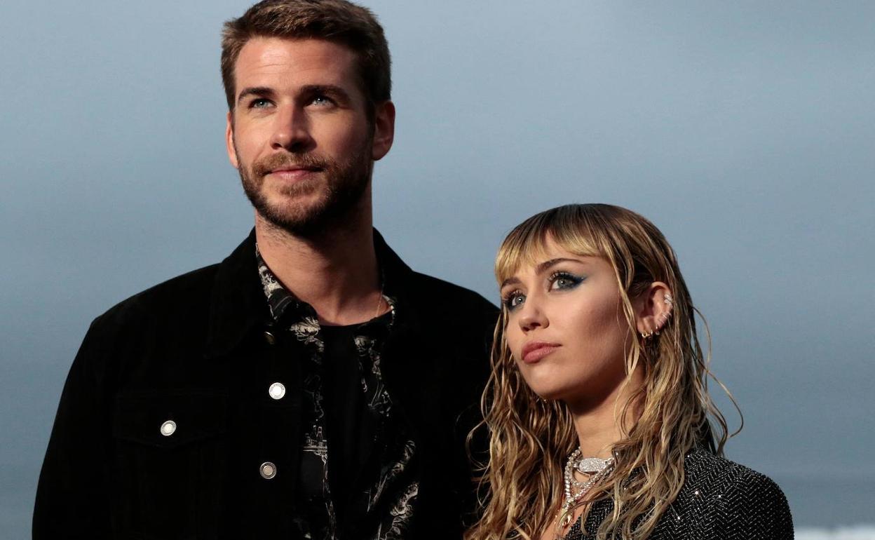 Miley Cyrus y Liam Hemsworth.