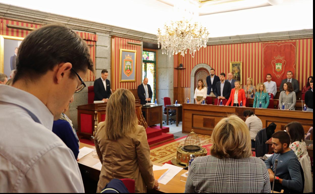 Imagen del Pleno celebrado esta mañana en el Ayuntamiento de Burgos