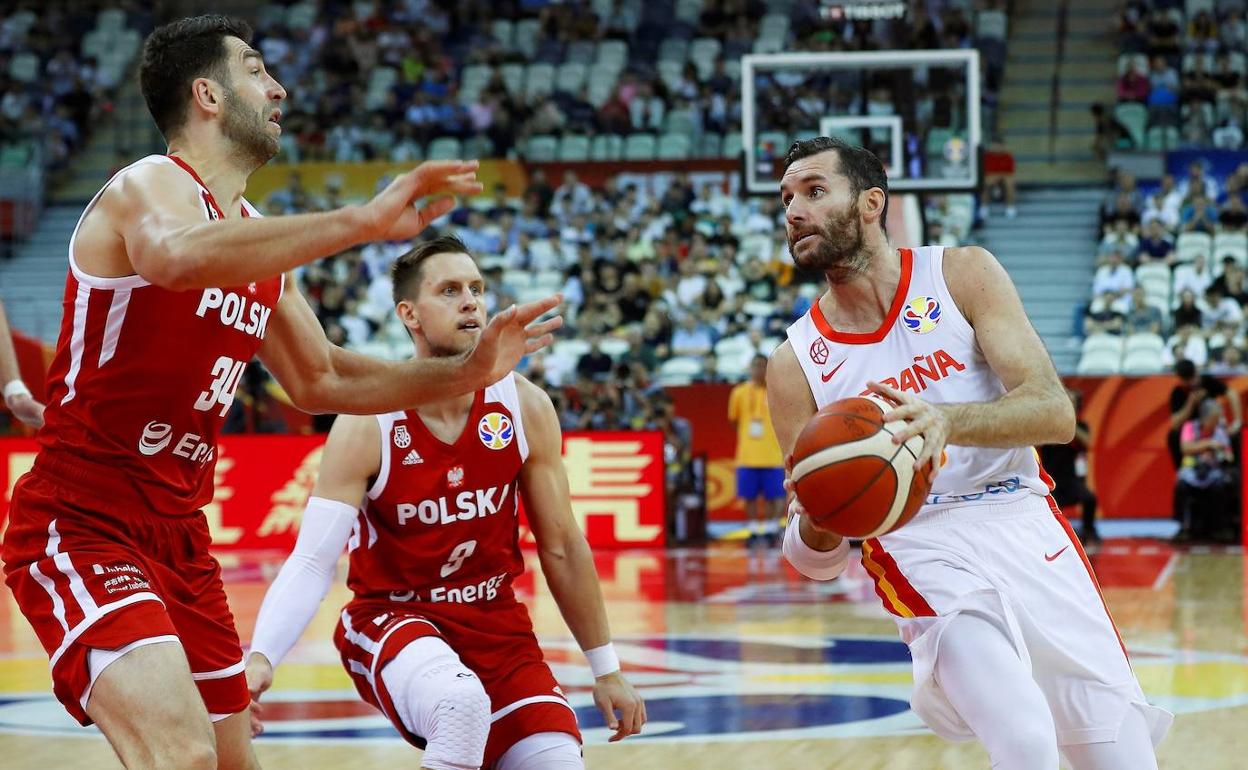 Rudy Fernández, durante el partido de cuartos frente a Polonia. 