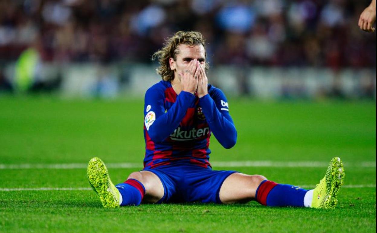 Antoine Griezmann, durante un partido con el Barça.