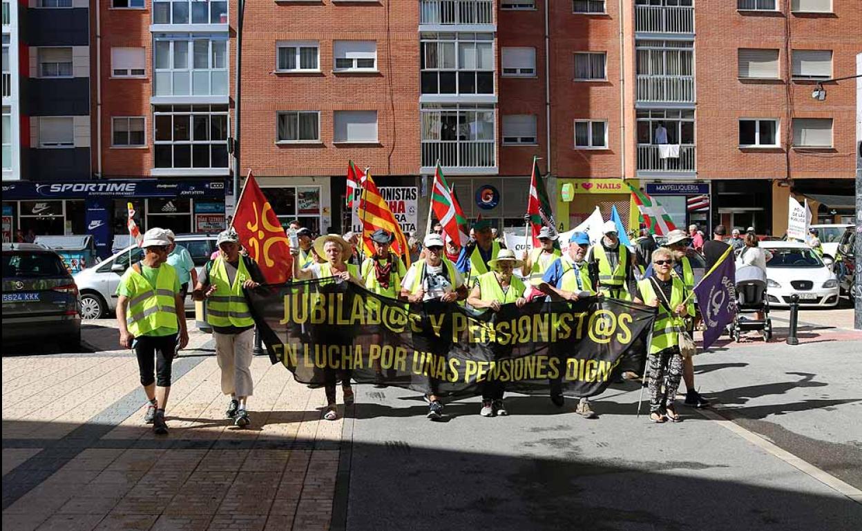 Los manifestantes han llegado esta mañana a Burgos