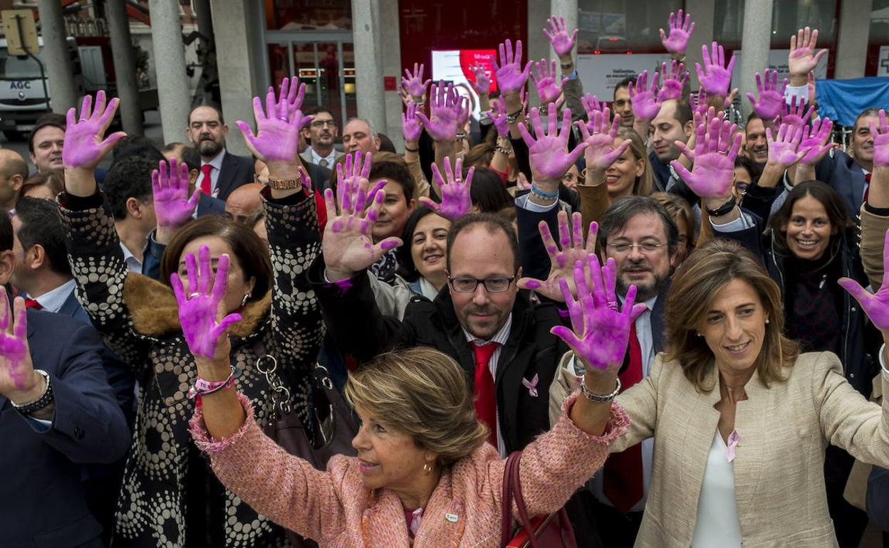 Día Mundial contra el Cáncer de mama en Valladolid. 