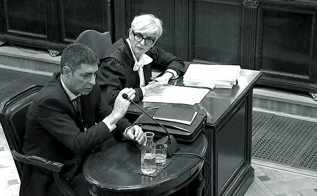 Josep Lluís Trapero durante el juicio