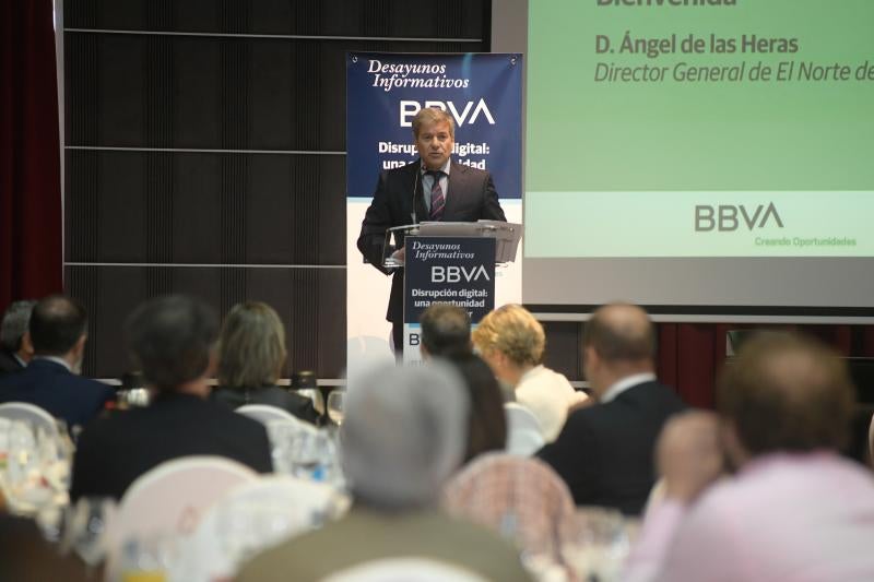 El Norte de Castilla y BBVA han celebrado este miércoles un desayuno informativo cuyo tema central es 'La disrupción digital, una oportunidad para crecer'.