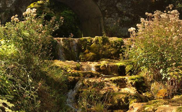 Cascada de Orbaneja con menos agua. 