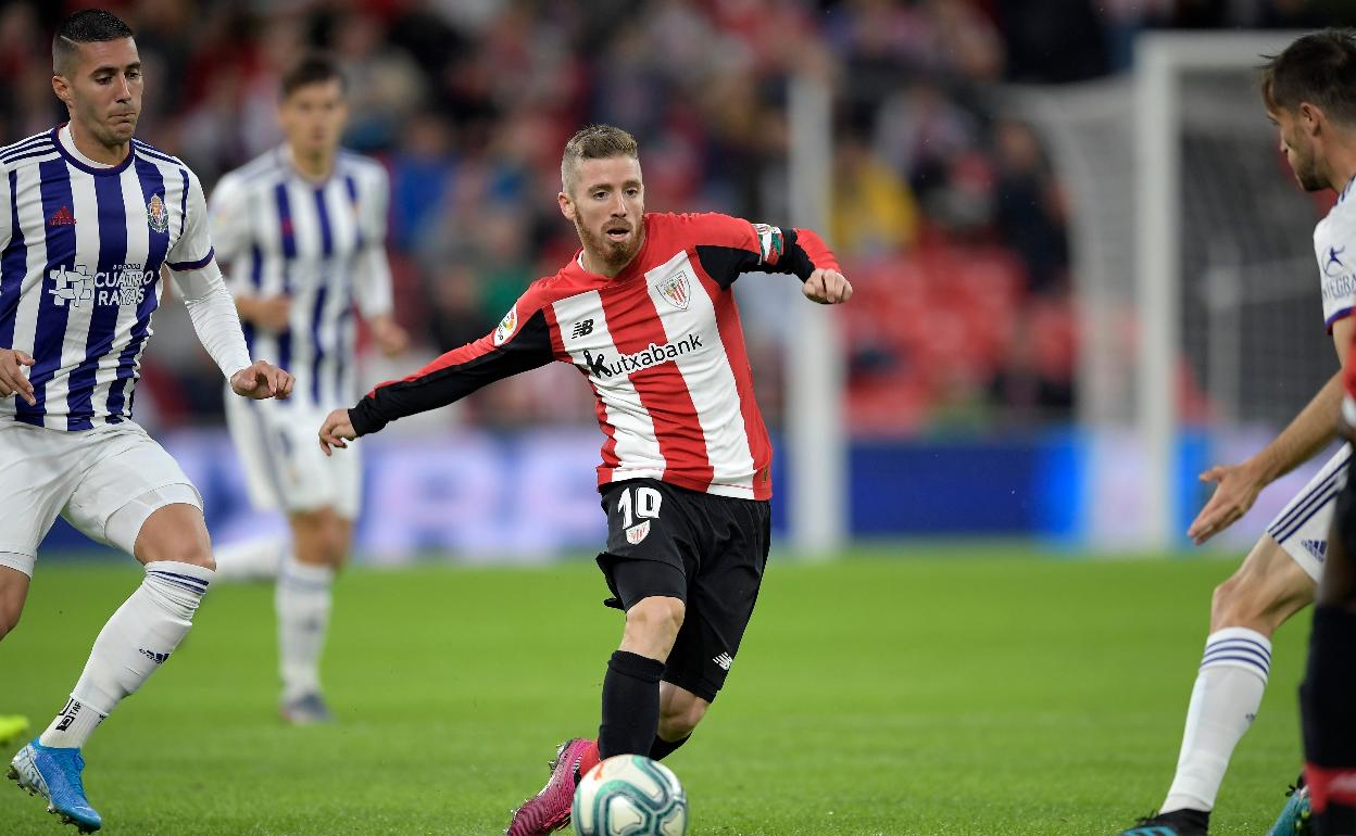 Iker Muniain, del Athletic, durante el partido contra el Valladolid 