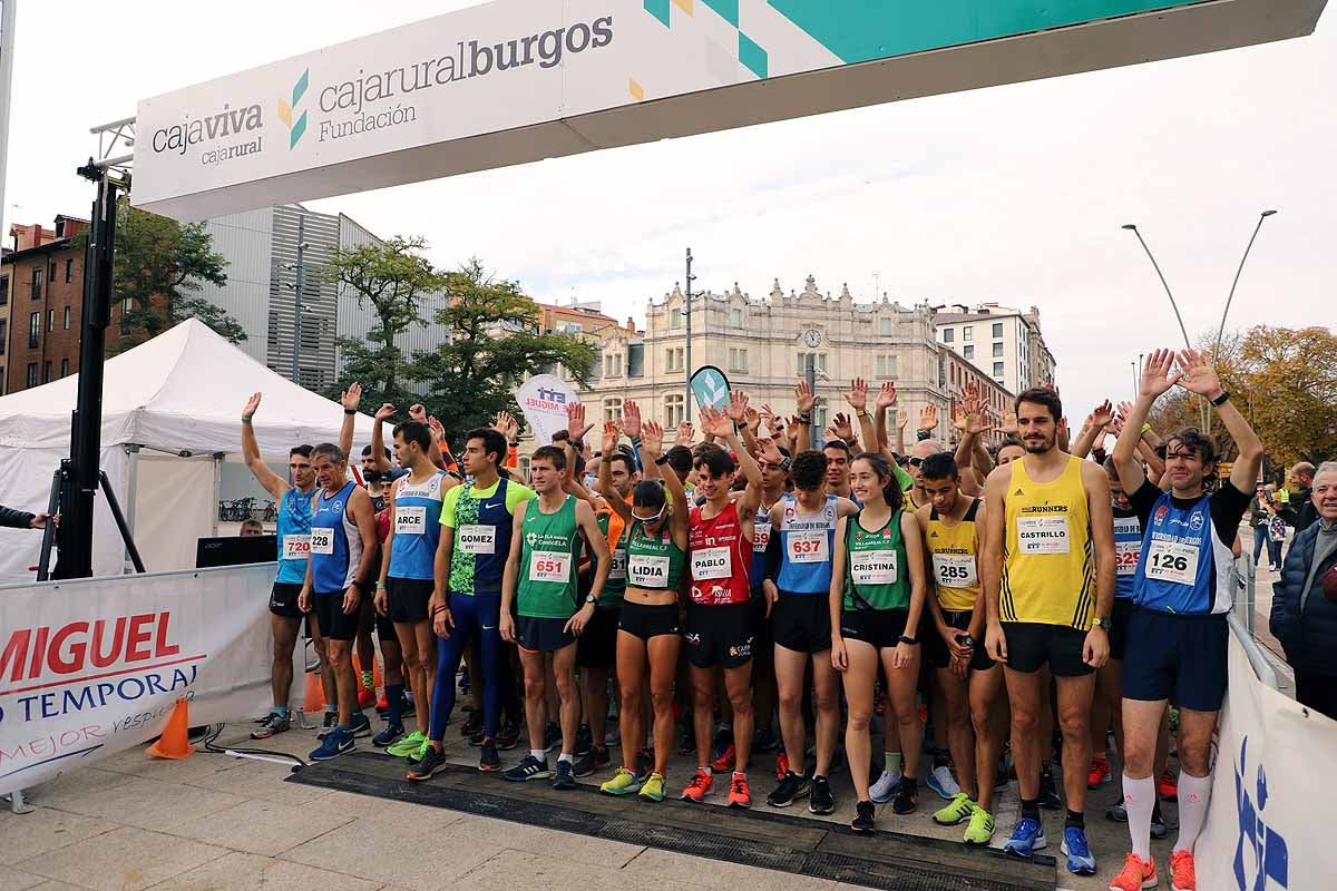 Dani Arce y Lidia Campo han sido los vencedores en la prueba de 10 kilómetros que ha recorridos las calles burgaleses. 