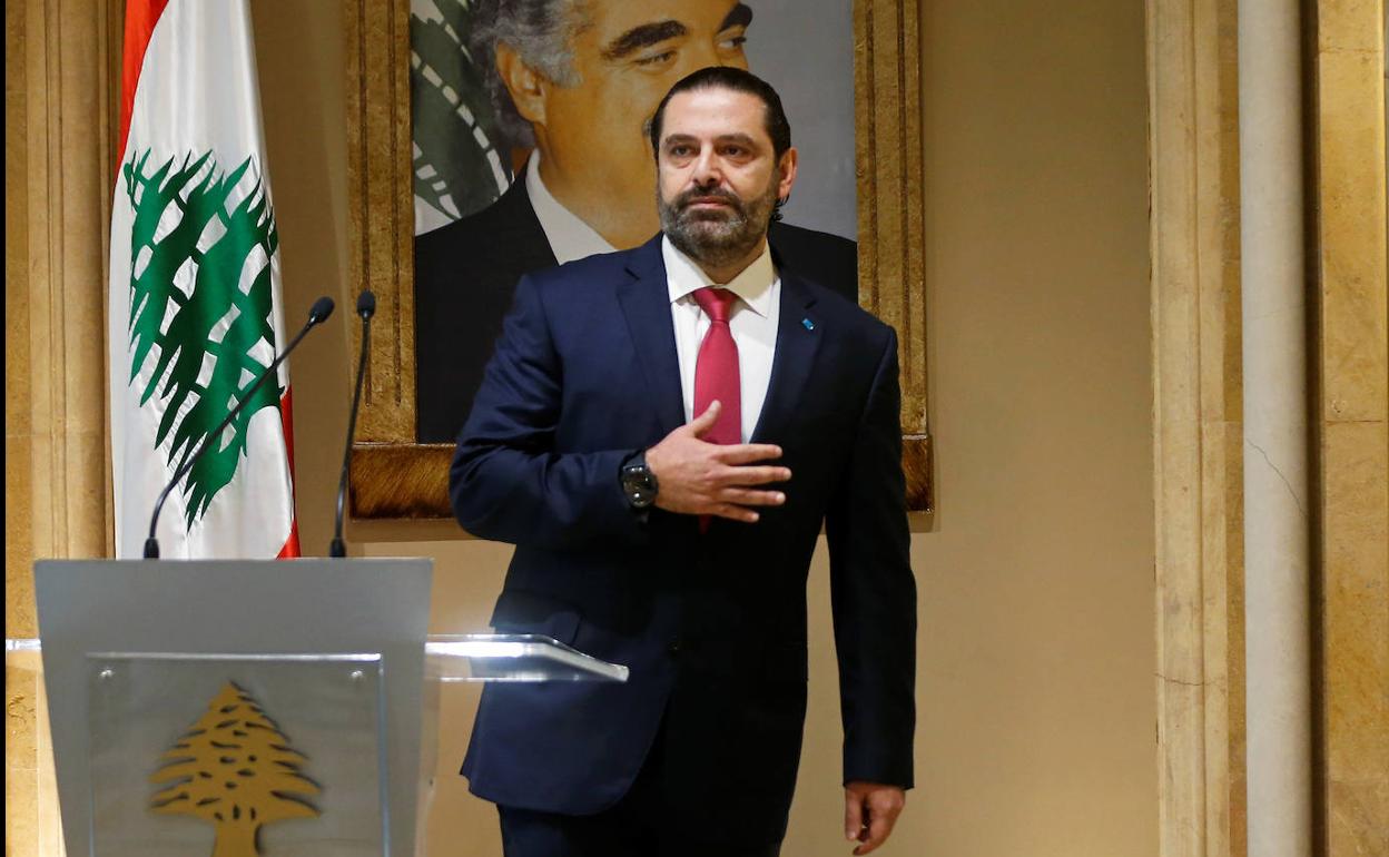 El primer ministro de Libano, Saad al-Hariri.