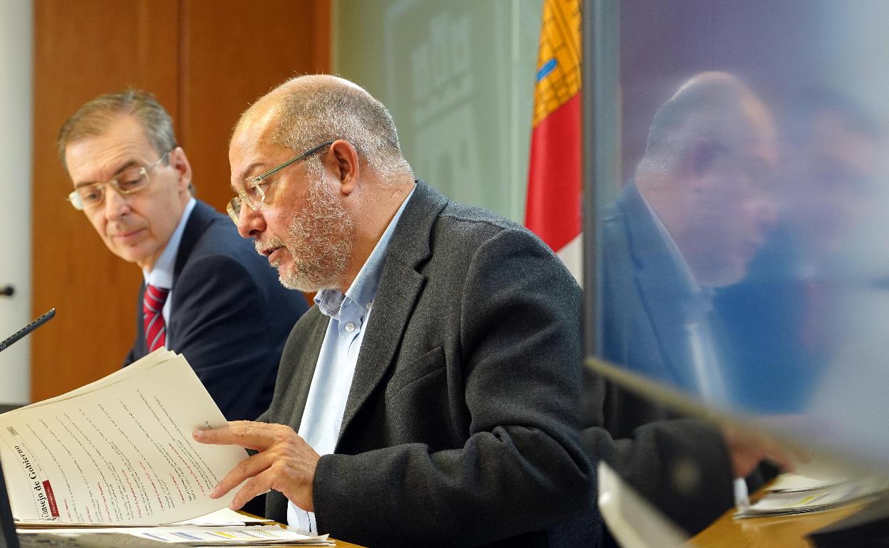 Francisco Igea, durante la rueda de prensa posterior al Consejo de Gobierno.