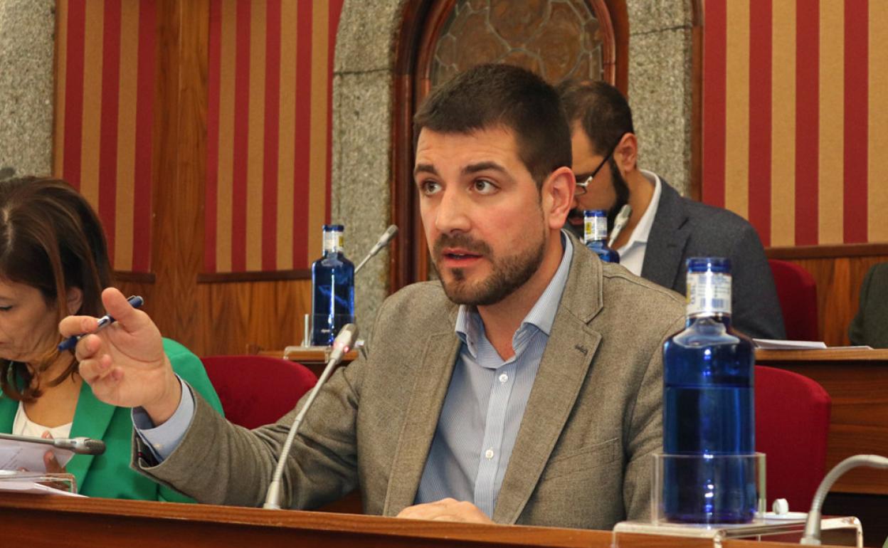 Imagen de David Jurado, concejal de Hacienda, en la sesión plenaria de este viernes