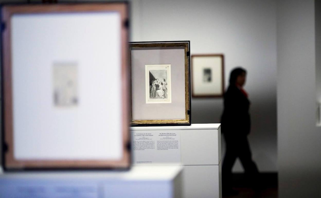 Exposición de dibujos de Goya en el Museo del Prado.