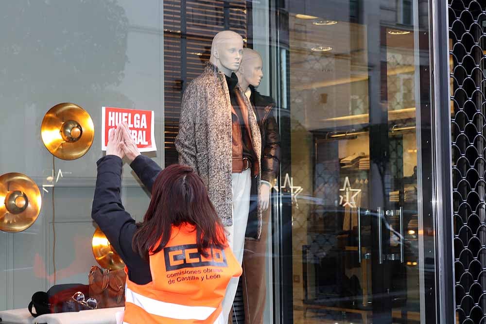 Fotos: Huelga en el comercio de Burgos