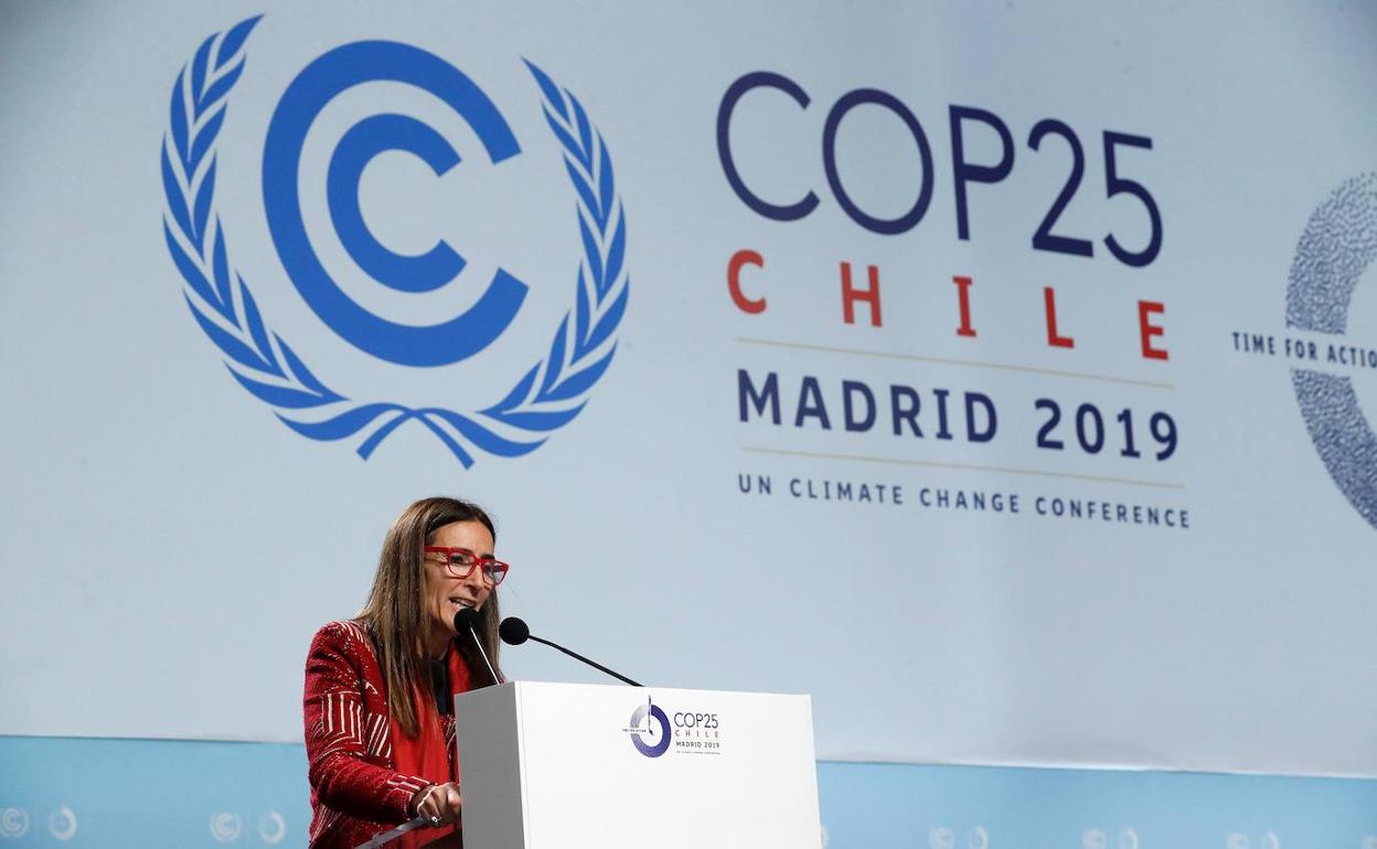 La ministra de Medio Ambiente de Chile y presidenta de la COP25, Carolina Schmidt