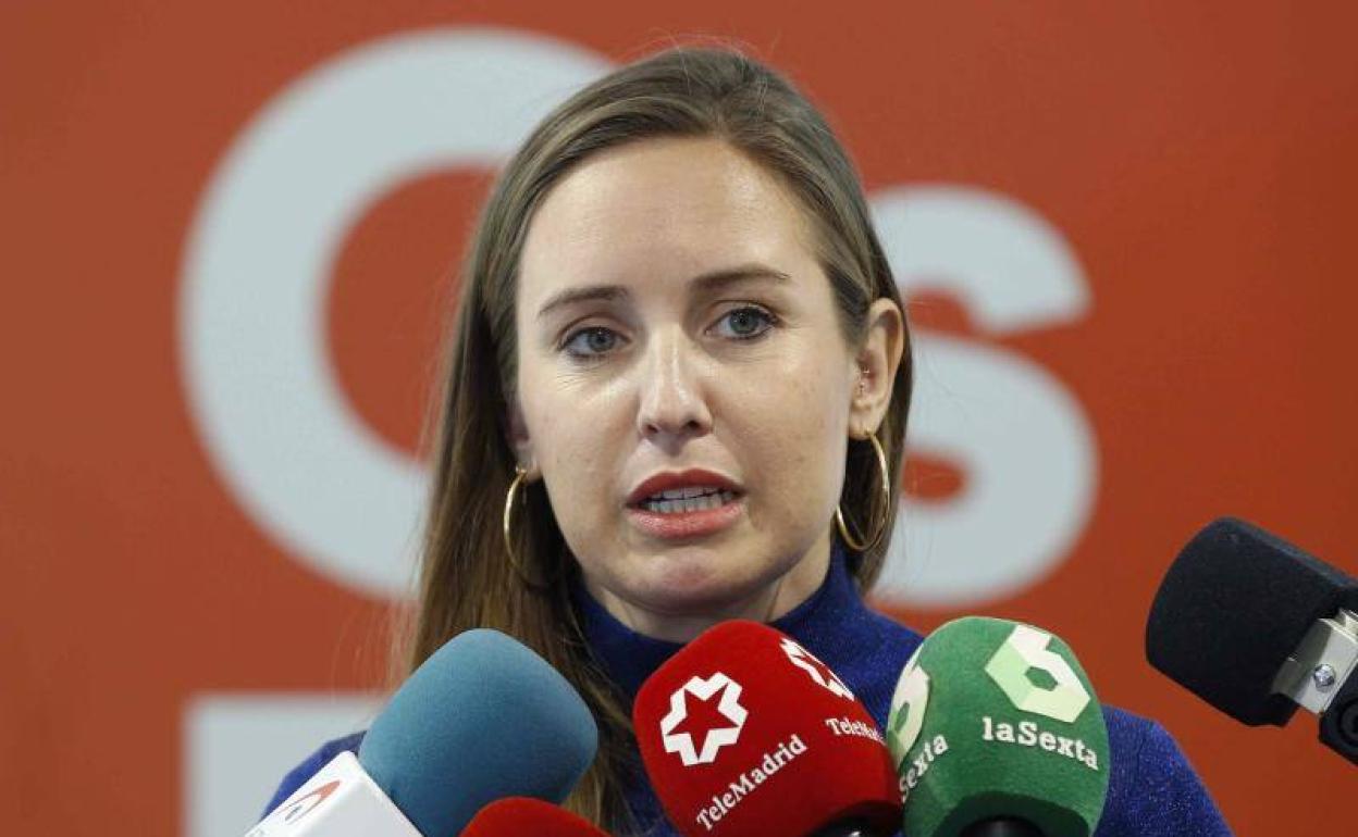 La portavoz de la Gestora de Ciudadanos, Melisa Rodríguez, este sábado en Madrid.