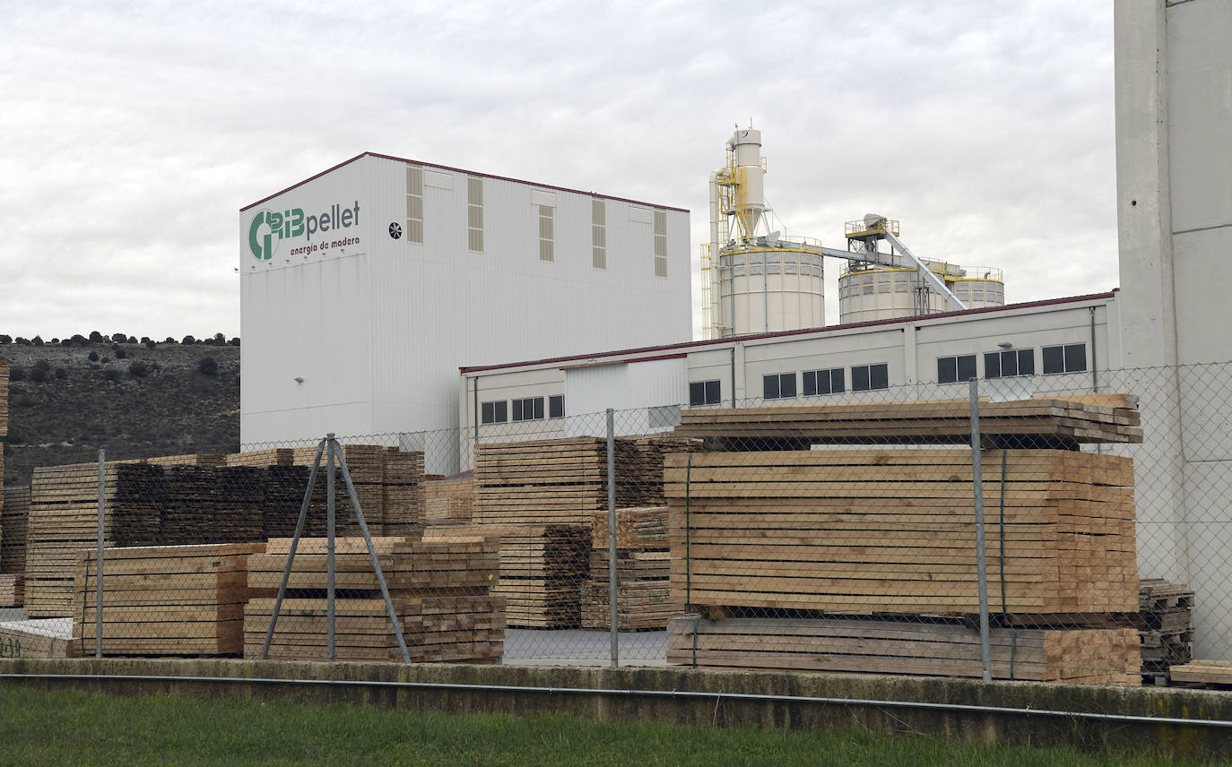 Ribpellet, fábrica de pellets de madera en la localidad burgalesa de Huerta de Rey. 