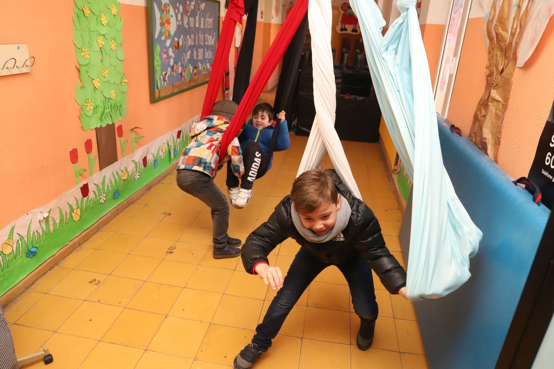 Los siete alumnos comparten aula. 