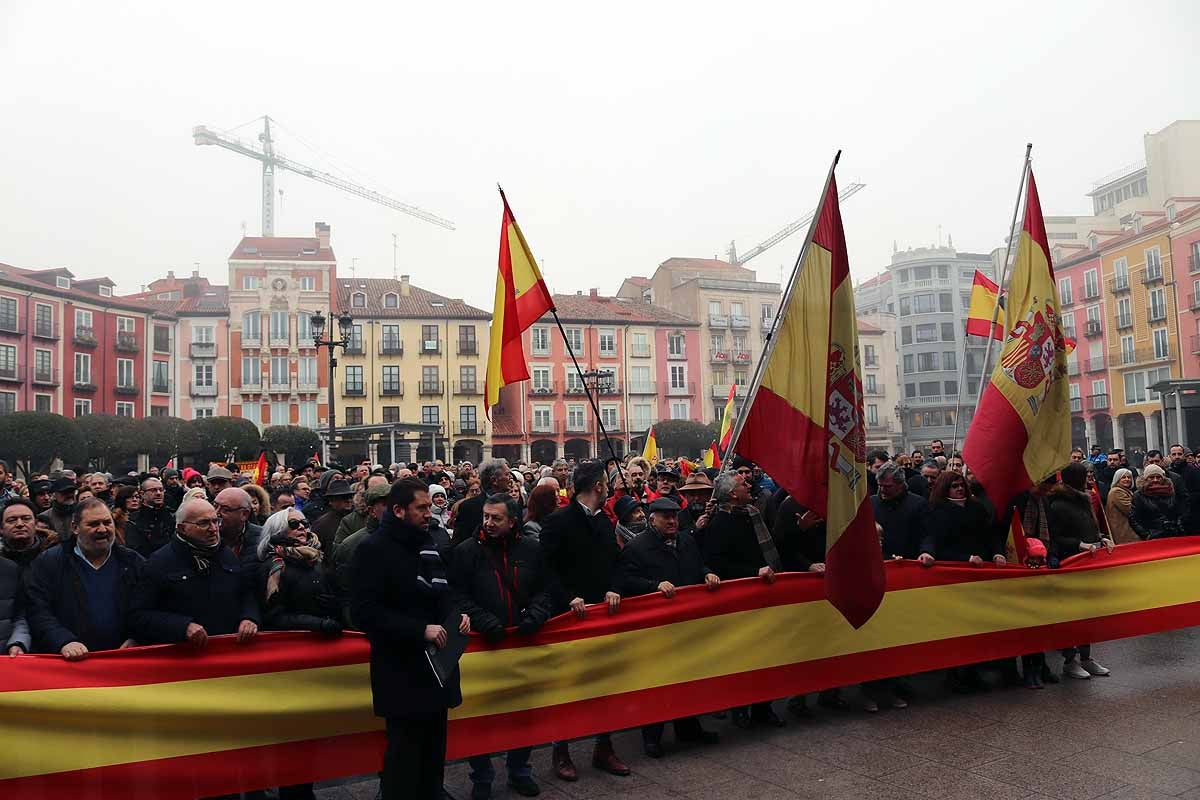 Fotos: Concentración de Vox en Burgos por la unidad de España y contra el Gobierno de Pedro Sánchez