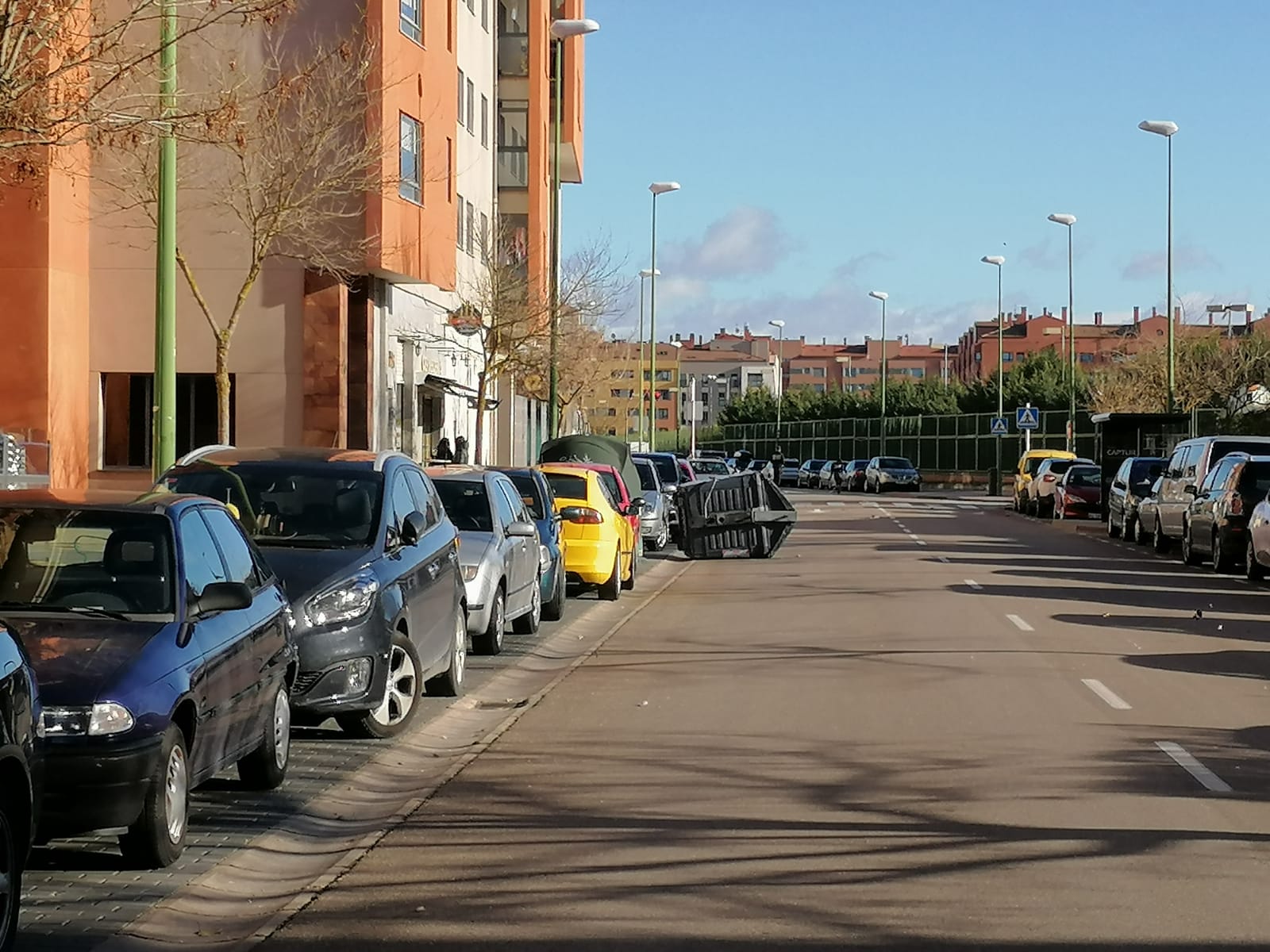 Fotos: El fuerte viento está provocando numerosos incidentes en Burgos