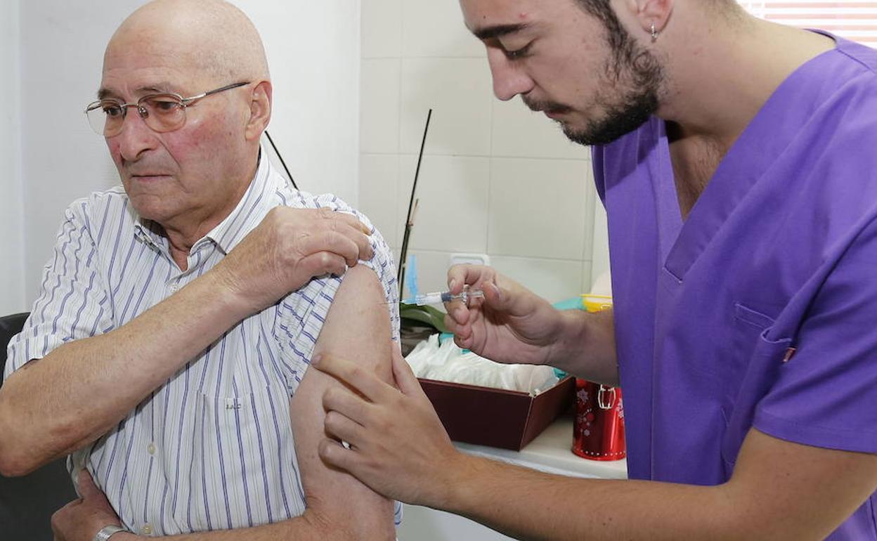 Campaña de vacunación contra la gripe en Palencia.