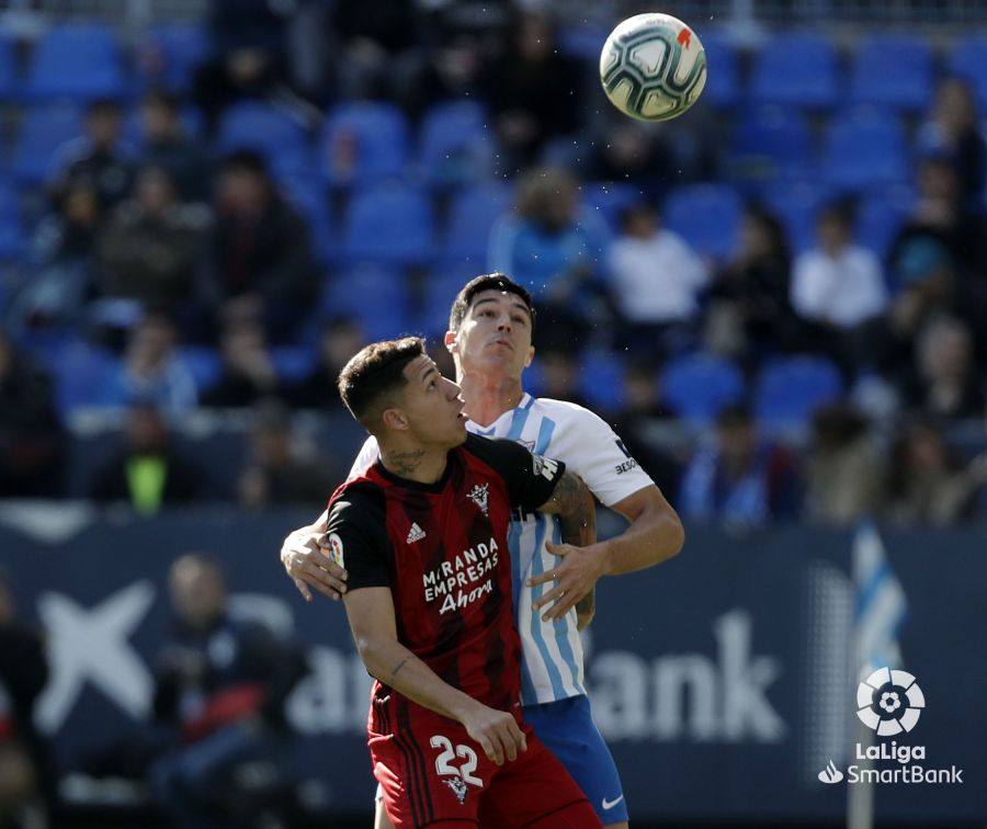 Andaluces y burgaleses empataron a dos en La Rosaleda.