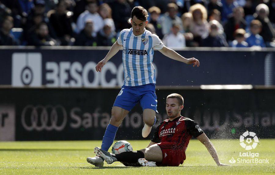 Andaluces y burgaleses empataron a dos en La Rosaleda.