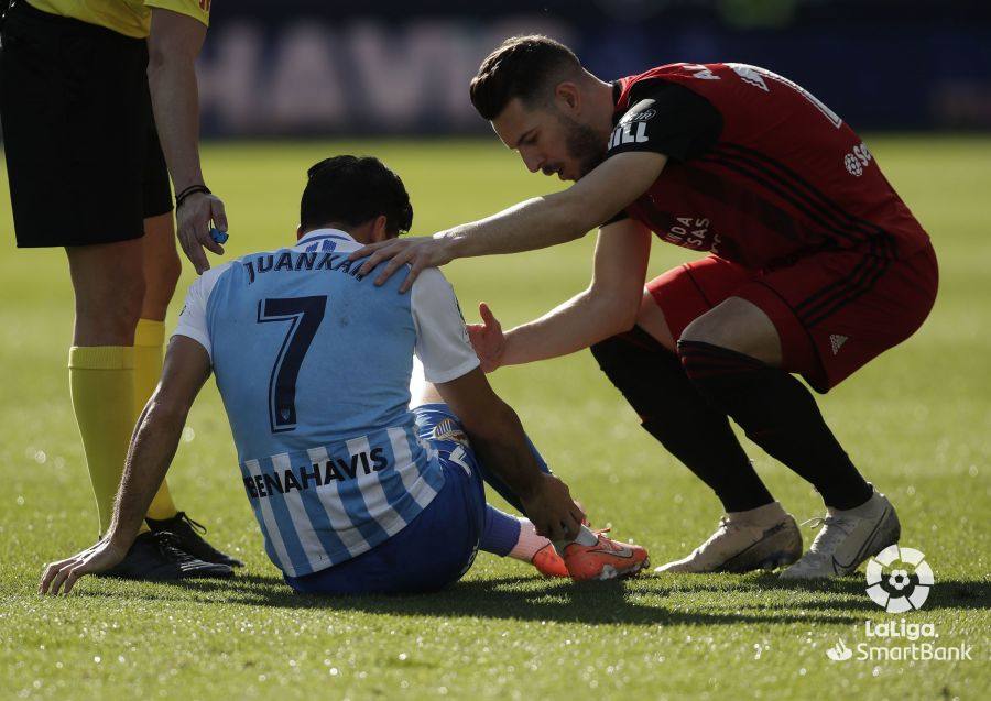 Andaluces y burgaleses empataron a dos en La Rosaleda.