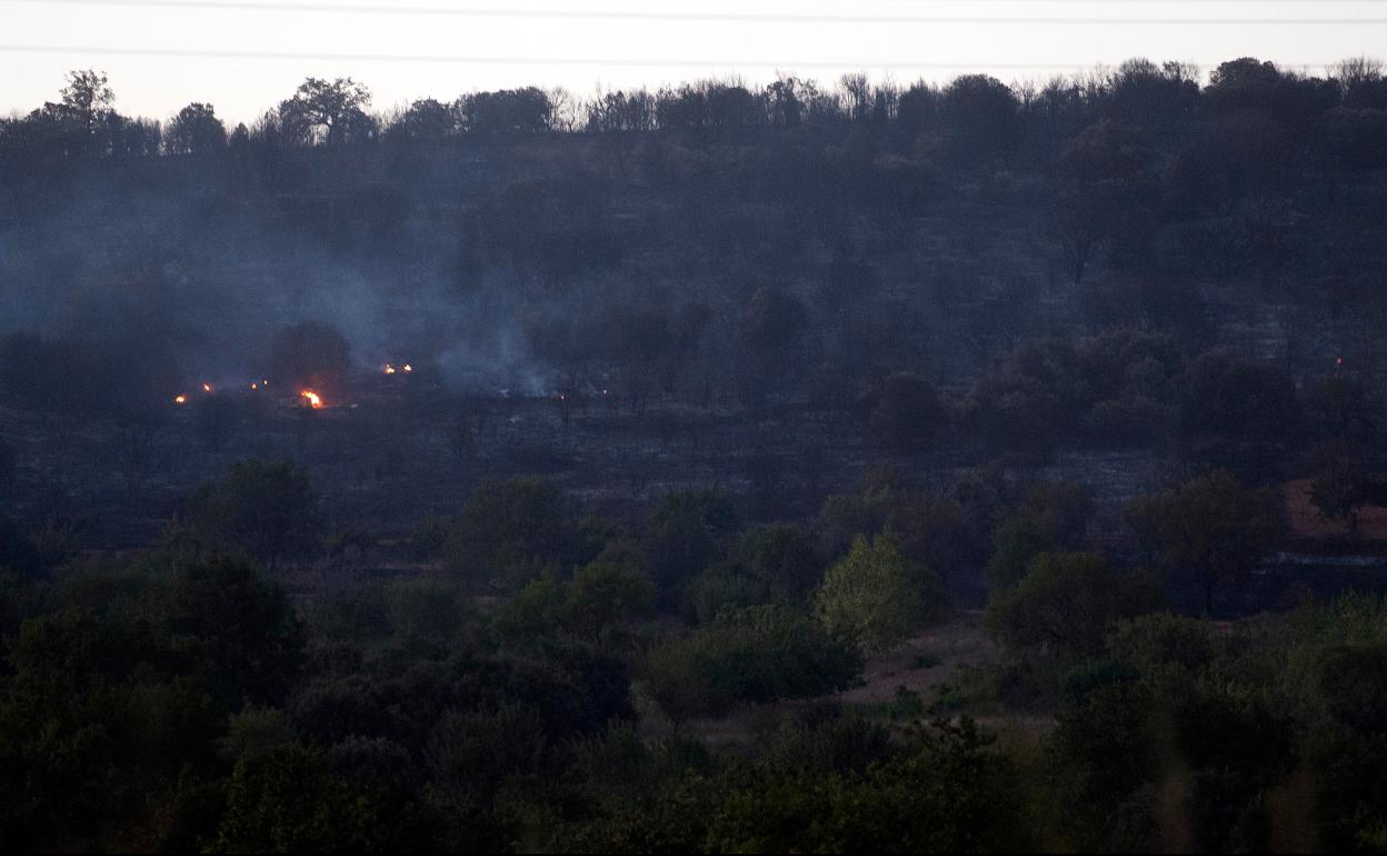 Incendio de Puentedura de septiembre de 2014, el último gran incendio de la provincia. 