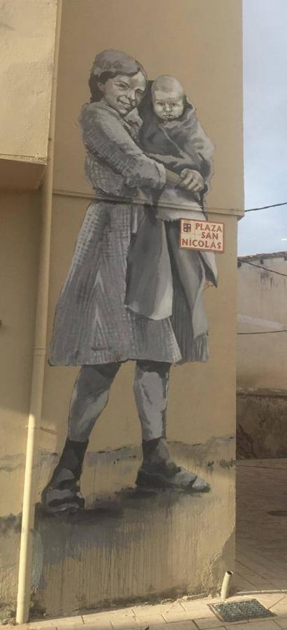 Uno de los murales de Belorado.