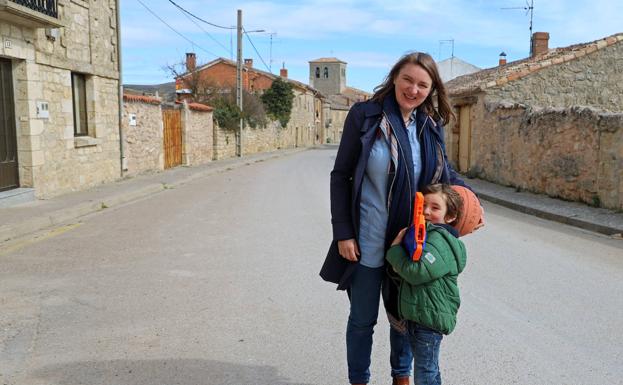 Emma y su hijo. 