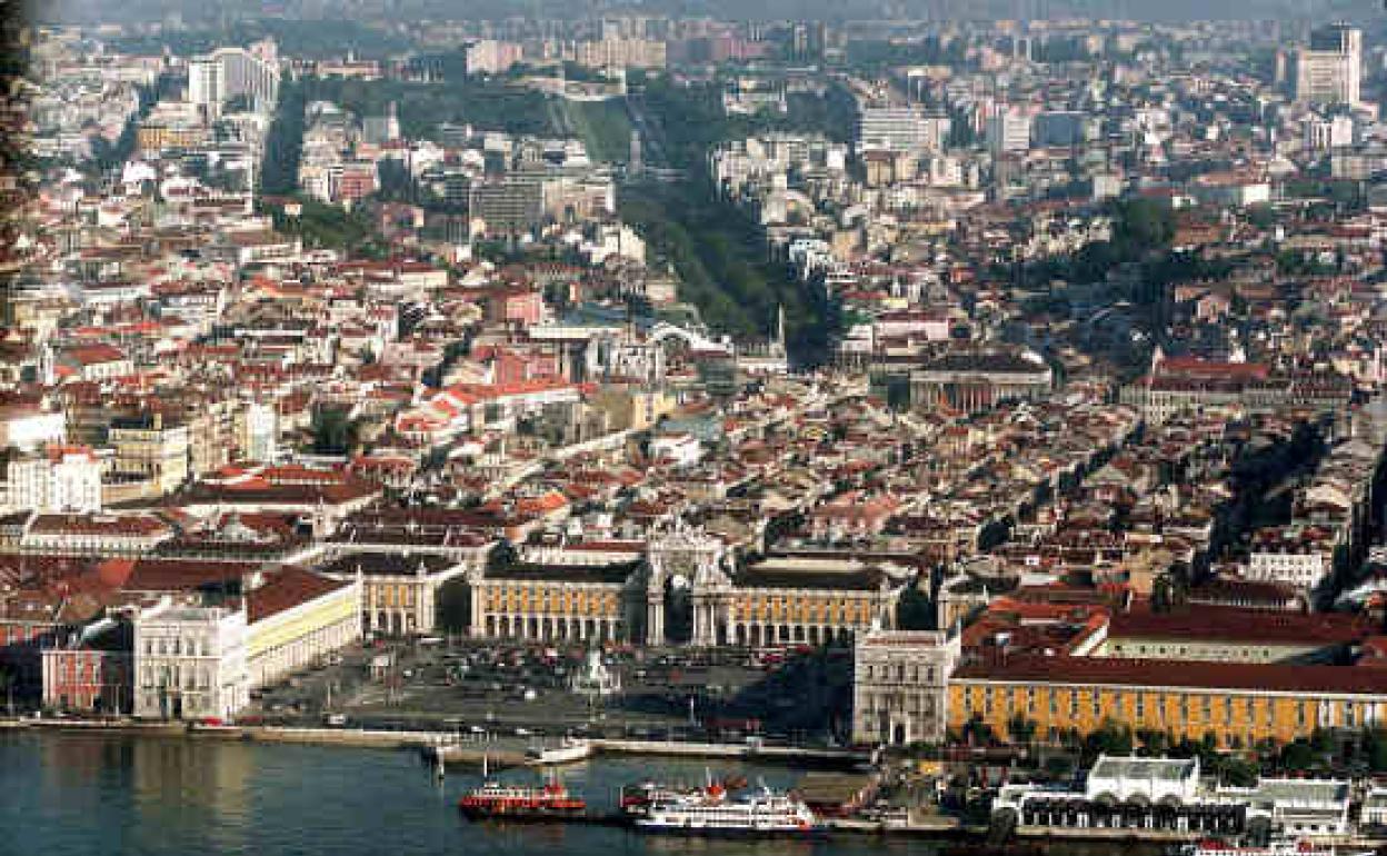 Vista de la parte histórica de Lisboa 