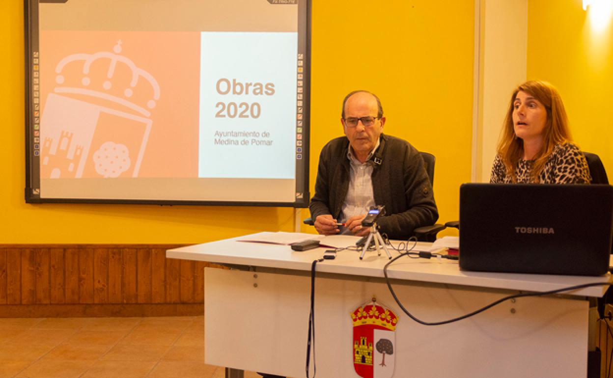 Presentación de las obras del Ayuntamiento de Medina de Pomar para 2020. 