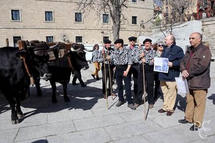 La escultura del burgalés Humberto Abad se instaló en una plaza madrileña durante los actos que se celebraron para ensalzar la actividad selvicultora y la ordenación de los bosques