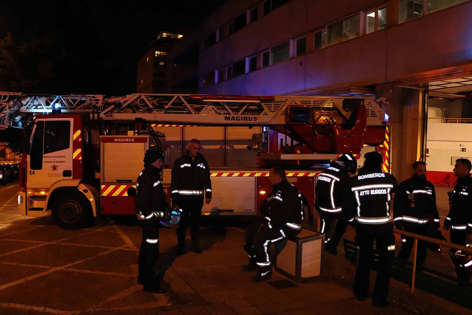 Emotivo minuto sonoro de los Bomberos de Burgos en el parque.