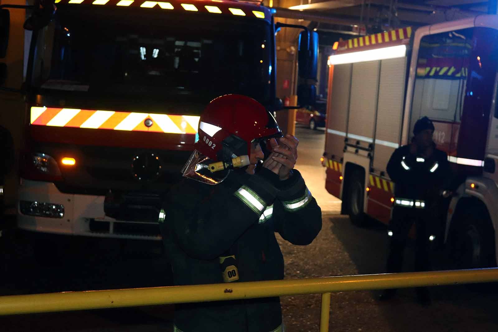 Emotivo minuto sonoro de los Bomberos de Burgos en el parque.