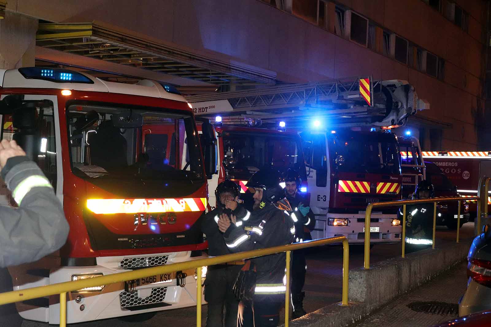 Emotivo minuto sonoro de los Bomberos de Burgos en el parque.