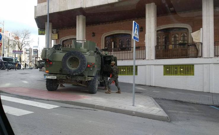 El ejército se despliega en Aranda