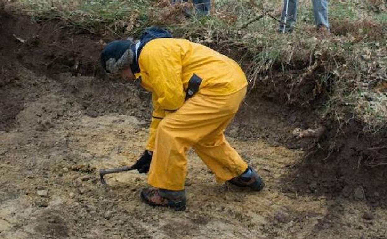 Se ha buscado hasta en dos ocasiones la fosa común de mujeres en La Pedraja